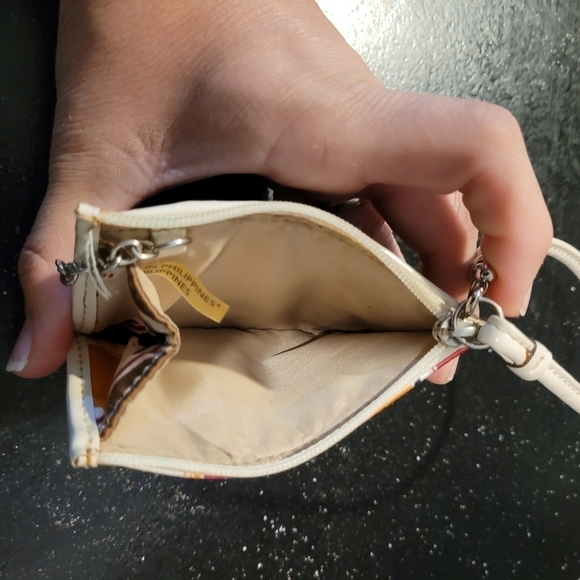 Coach Scarf Print Keychain ID Wallet - Picture 3 of 4